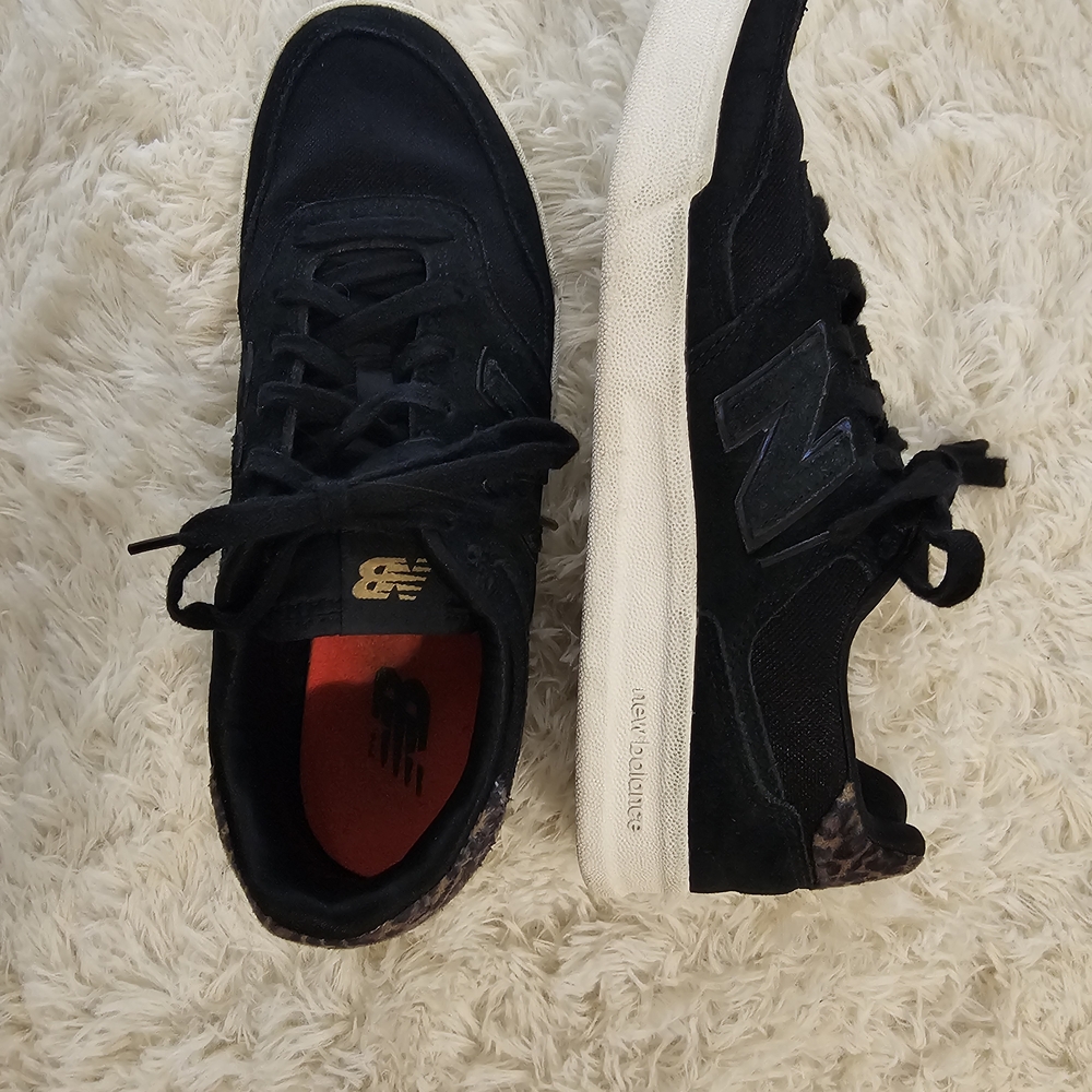 New Balance Womens Black and White Sneakers